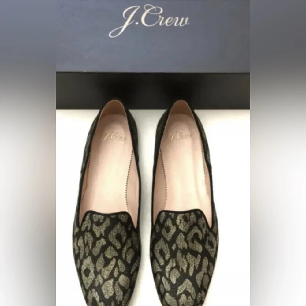 J. Crew animal print loafers. NWOT size 8 - Picture 2 of 10